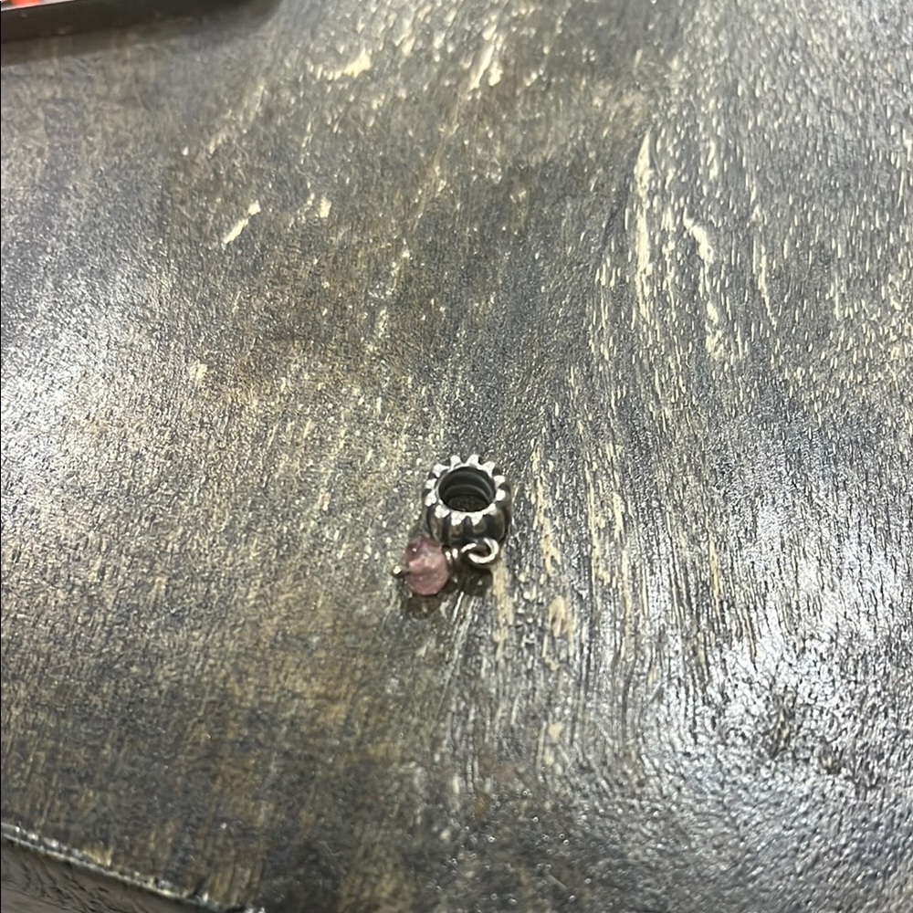 Pandora pink October charm